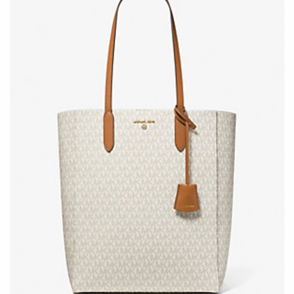 Michael Kors Cream and Tan Classic Tote